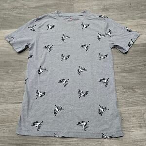 Nike Michael Jordan Gray Short Sleeve Graphic Shirt Swoosh Logo